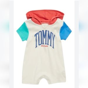 TOMMY HILFIGER one piece romper colorblock jumpsuit size 6-9 months